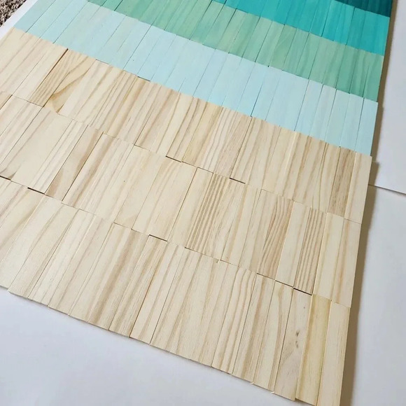 KEVA PLANKS Teal Maple Learn Stack Build Brain Toy 2013 Mindware Precision Green - Picture 14 of 16